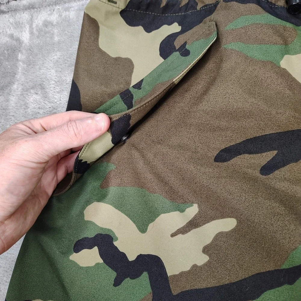 US Military Pants Men Large Short Woodland Rain Pants Gore Extended Cold Weather